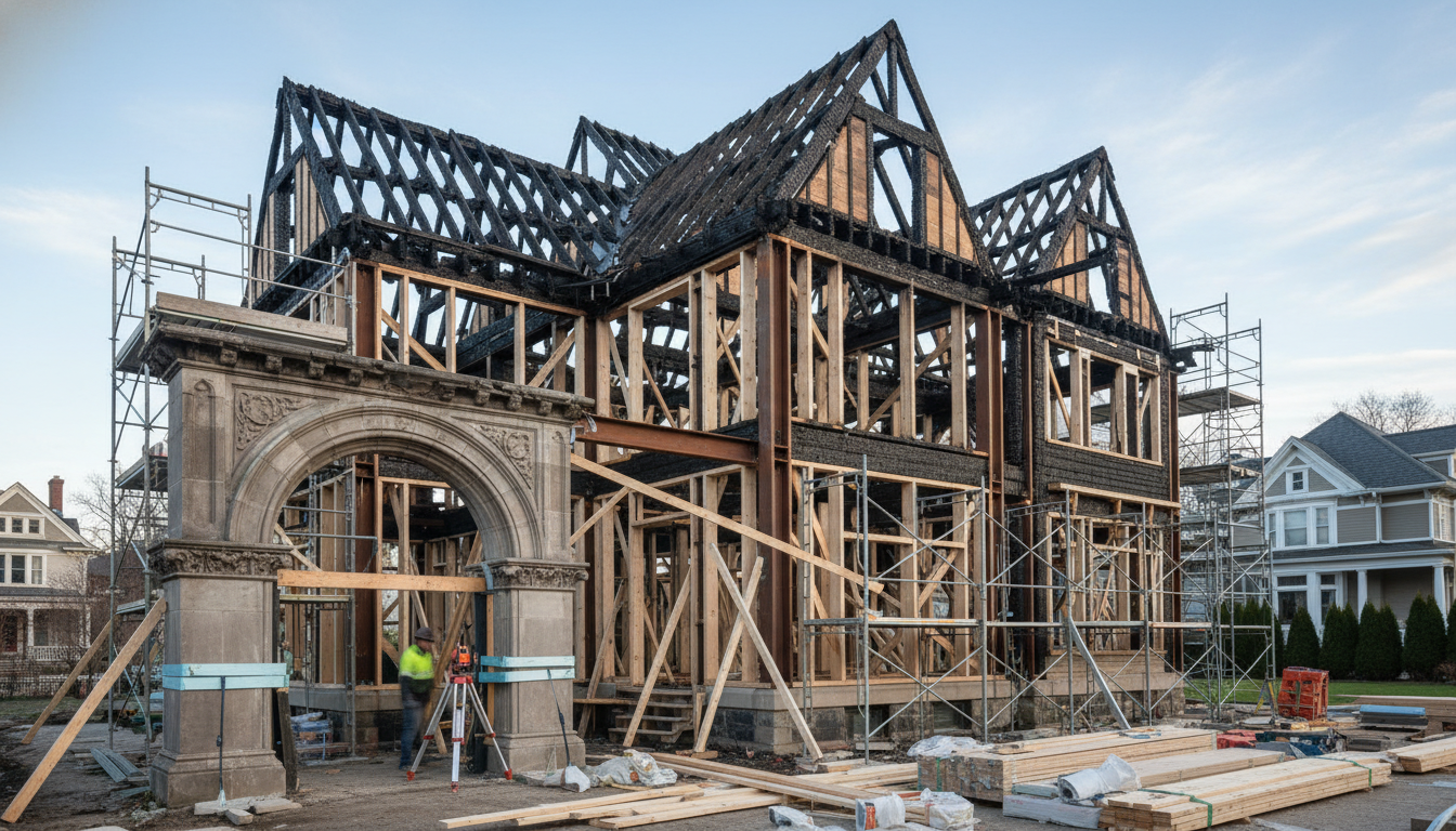 Reconstructing History: Structural Fire Repair in Orono’s Luxury Districts