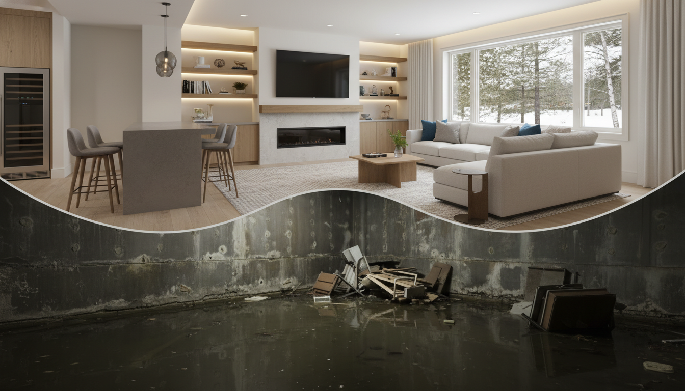 Basement Rehabilitation in Minnetonka: From Flood to Luxury Living
