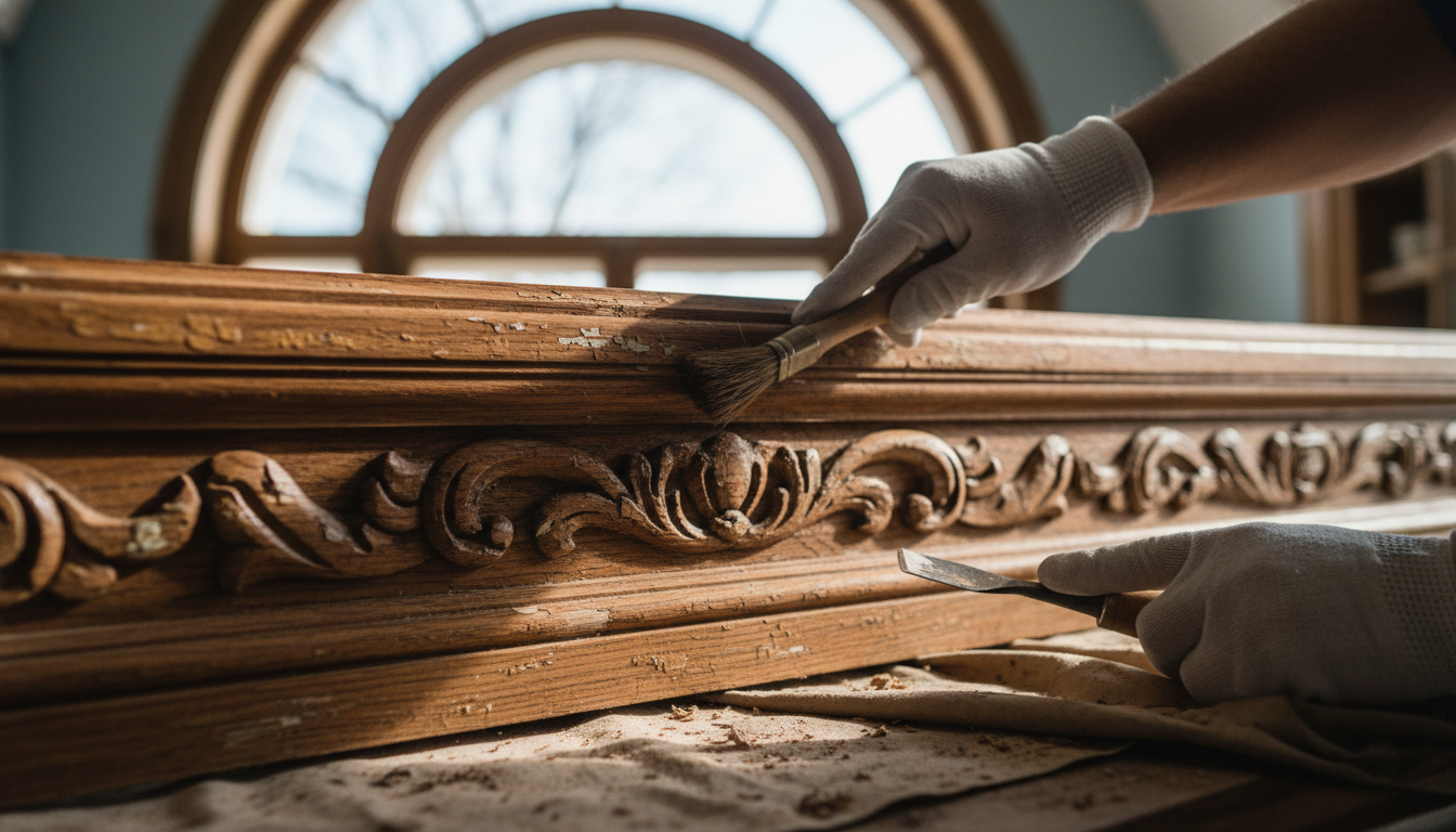 Custom millwork restoration in a historic Wayzata home