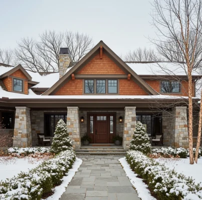 Craftsman home exterior by Partners Restoration