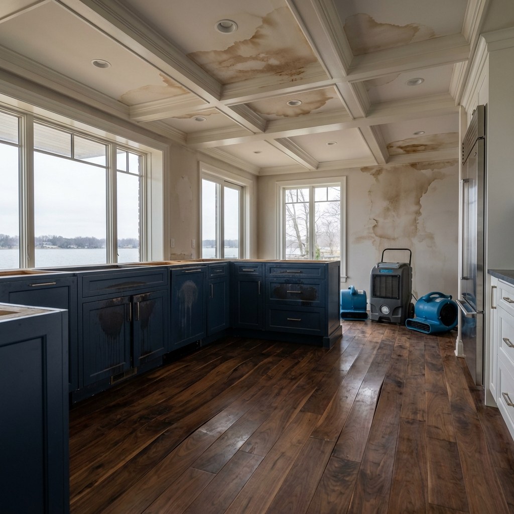 Water damage in a Wayzata kitchen